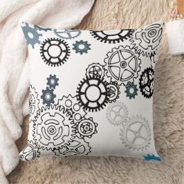 Cojín Decorativo Patrón gris blanco azul para niños Decoración F