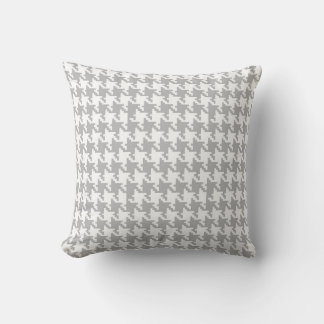 Cojín Decorativo Patrón Gris de Houndstap clásico