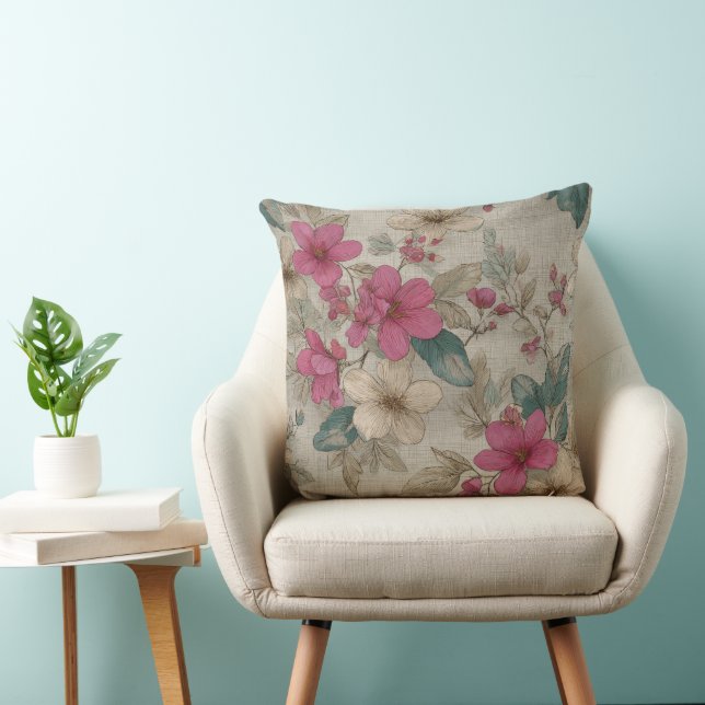 Cojín Decorativo Patrón gris francés (Silla)