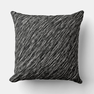 Cojín Decorativo Patrón Grunge negro y blanco