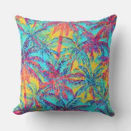 Cojín Decorativo Patrón hawaiano de palmera de coco