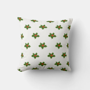 Cojín Decorativo Patrón Holly de navidades