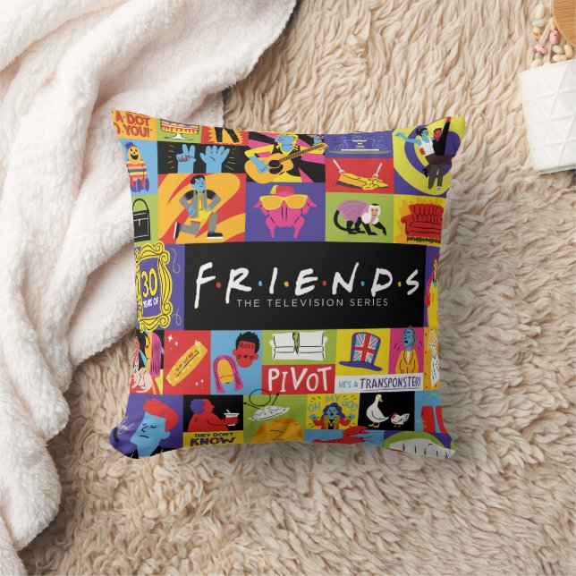 Cojín Decorativo Patrón icónico de FRIENDS™ (Manta)