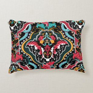 Cojín Decorativo Patrón indio vintage sin costuras. Papel tapiz flo