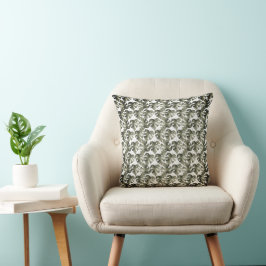 Cojín Decorativo Patrón ininterrumpido de hojas de Monstera
