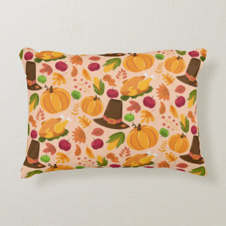 Cojín Decorativo Patrón ininterrumpido de otoño, textura personaliz