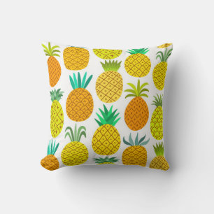 Cojín Decorativo patrón ininterrumpido de piña vintage aislado en w