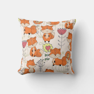 Cojín Decorativo patrón ininterrumpido dibujado a mano. Personaliza