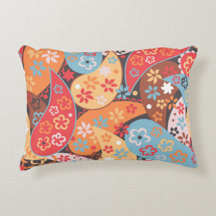 Cojín Decorativo Patrón ininterrumpido paisley, dr de la mano venti