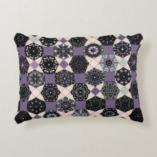 Cojín Decorativo Patrón inoxidable de vintage colorido con floral y