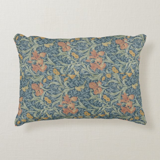 Cojín Decorativo Patrón Iris de Arte Decorativo William Morris (Anverso)