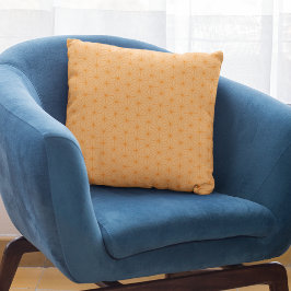 Cojín Decorativo Patrón japonés geométrico de Naranja Peach moderno