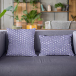 Cojín Decorativo Patrón japonés geométrico moderno de Periwinkle