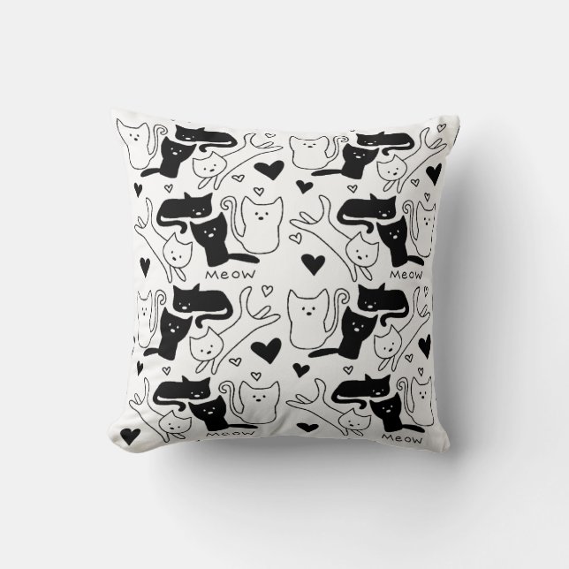 Cojín Decorativo Patrón Kitty Galore (Anverso)
