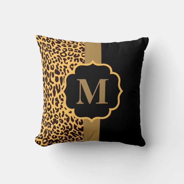Cojín Decorativo Patrón Leopard (Anverso)