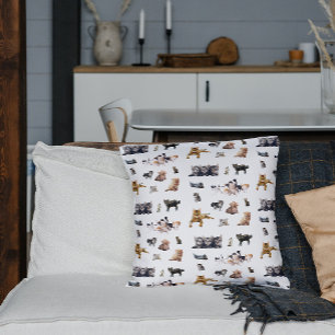Cojín Decorativo Patrón lindo con fotografías de gatos y gatitos