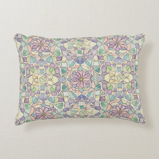 Cojín Decorativo Patrón marroquí por Natasha Us (Anverso)