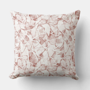 Cojín Decorativo patrón moderno abstracto beige blanco de moda