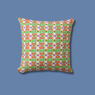 Cojín Decorativo Patrón moderno boho de punto de cruz sin fisuras f