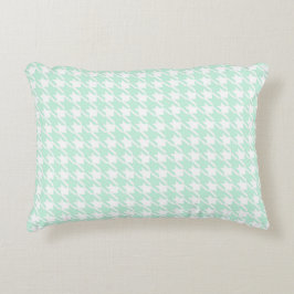 Cojín Decorativo Patrón Moderno de Diente de Perro Verde para Decor