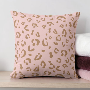 Cojín Decorativo Patrón moderno de manchas de leopardo abstracto ro