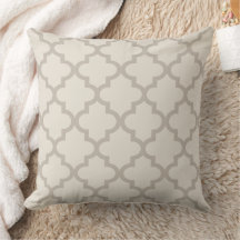 Patrón moderno de quatrefoil marroquí beige