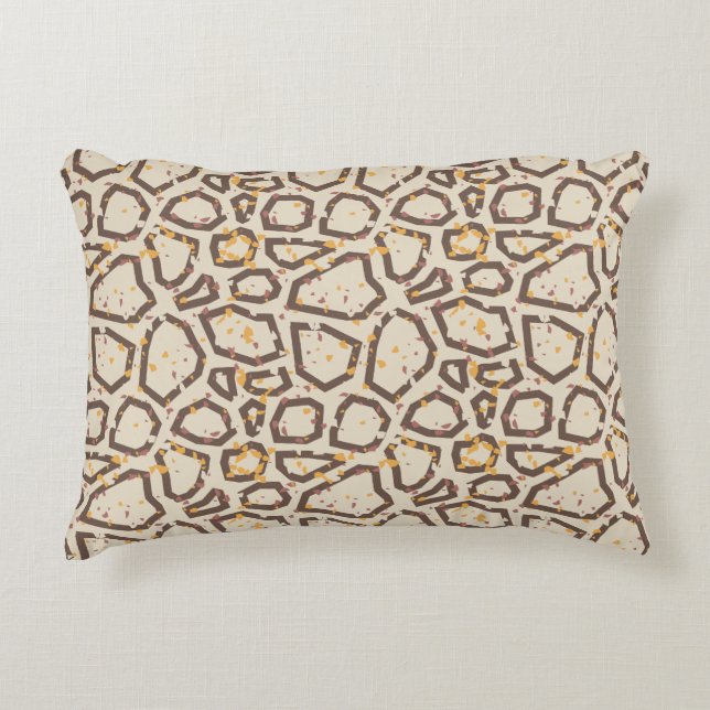 Cojín Decorativo Patrón moderno de Terrazzo (Anverso)