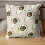 Cojín Decorativo Patrón Moderno Pastel Rosa Y Aguacate Verde<br><div class="desc">Patrón Moderno Pastel Rosa Y Aguacate Verde</div>