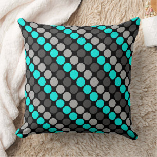 Cojín Decorativo Patrón multicolor Retro Sesenta puntos de polka gr