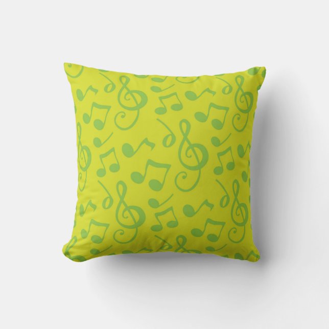 Cojín Decorativo Patrón musical (Anverso)