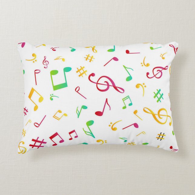 Cojín Decorativo Patrón musical (Anverso)