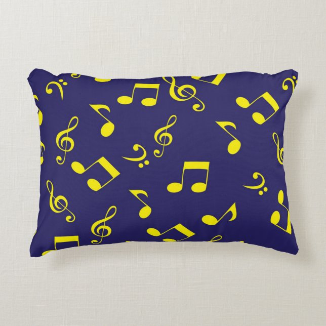 Cojín Decorativo Patrón musical (Anverso)