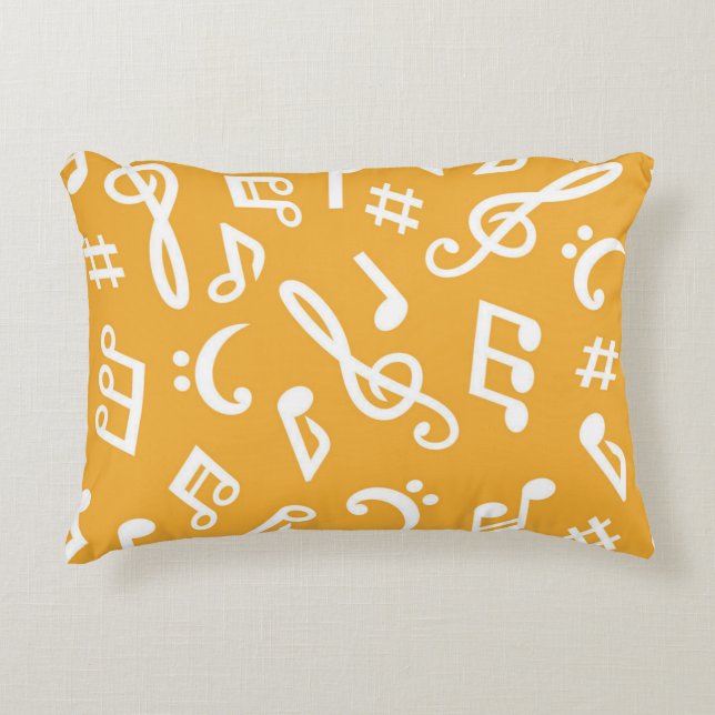 Cojín Decorativo Patrón musical (Anverso)