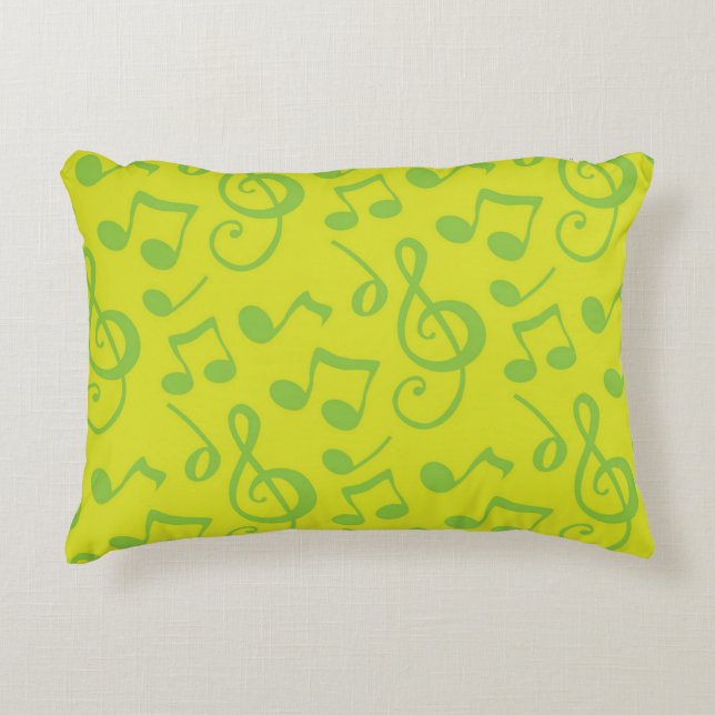 Cojín Decorativo Patrón musical (Anverso)
