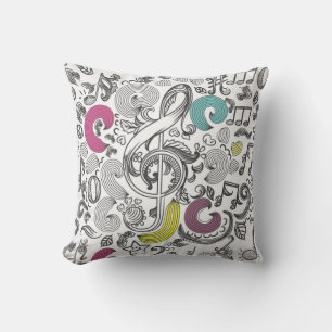 Cojín Decorativo Patrón musical