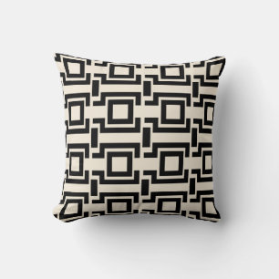 Cojín Decorativo Patrón negro en negrita