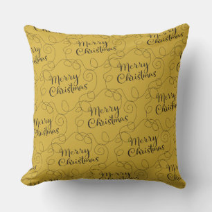 Cojín Decorativo Patrón negro sin soldadura con LINES