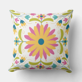 Cojín Decorativo Patrón Otomi Mexicano