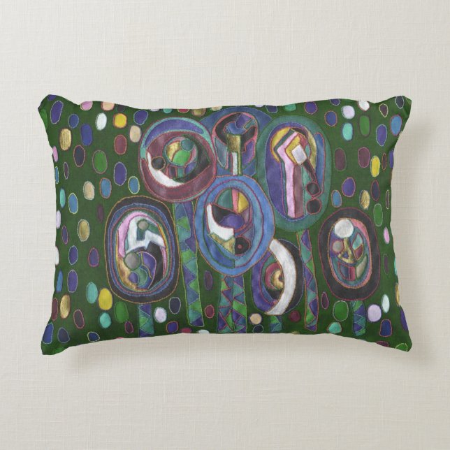 Cojín Decorativo Patrón ovalado (Anverso)