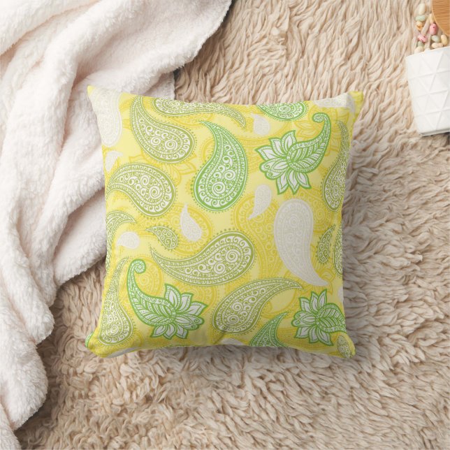 Cojín Decorativo Patrón Paisley  (Manta)