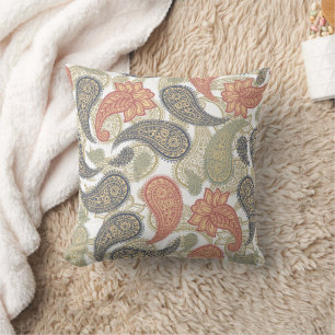 Cojín Decorativo Patrón Paisley