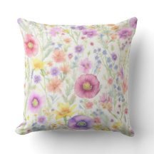 patrón pastel de flores silvestres suaves