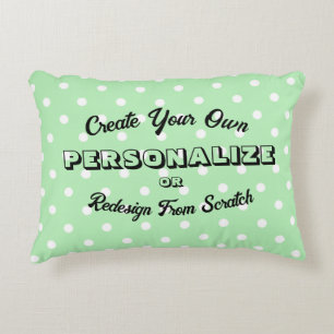 Cojín Decorativo Patrón Pastel Polkadots - Verde
