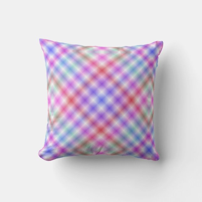 Cojín Decorativo Patrón Pastel Reducido Reversible (Anverso)