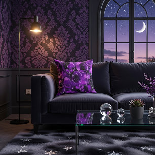 Cojín Decorativo Patrón púrpura gótico de Pascua