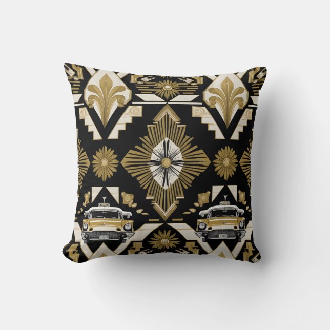 Cojín Decorativo patrón retro (Anverso)