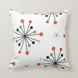 Cojín Decorativo Patrón retro de estrella atómica