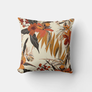 Cojín Decorativo Patrón retro Floral Boho Batik