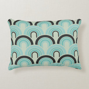 Cojín Decorativo Patrón Retro Geométrico Moderno Cincuenta