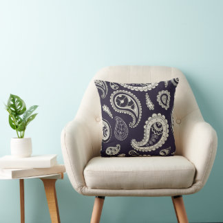 Cojín Decorativo Patrón retro paisley